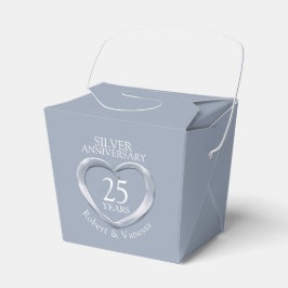 Caja Para Regalos Nombre personalizado del 25º aniversario del boda 