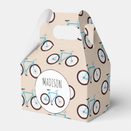 Caja Para Regalos Nombre personalizado del patrón de bicicleta