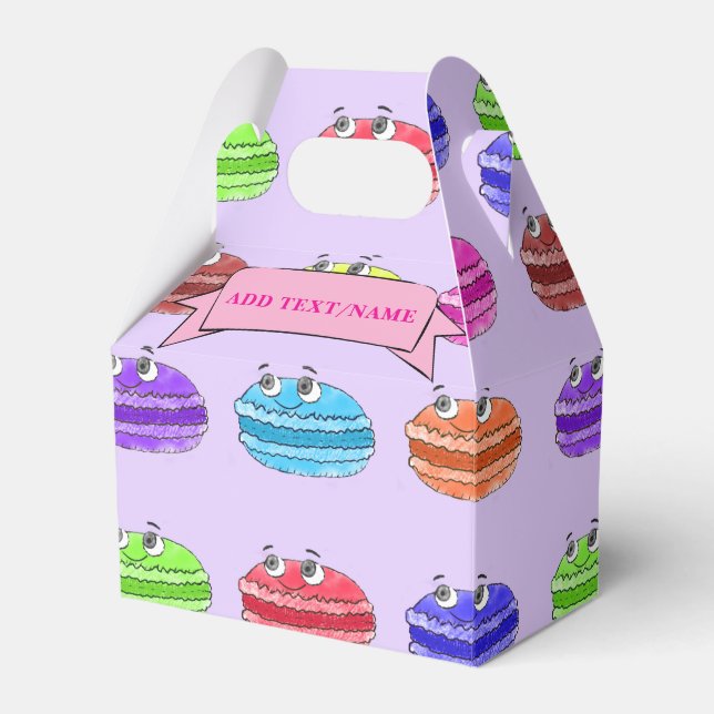 Caja Para Regalos Nombre personalizado del patrón de Personalizado d (Front Side)