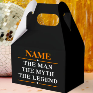 Caja Para Regalos Nombre Personalizado El Hombre El Mito La Leyenda