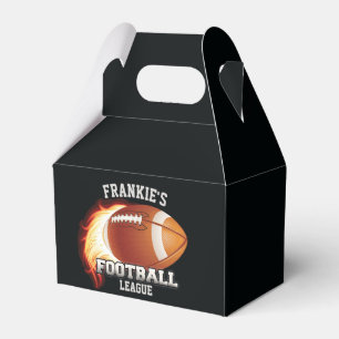 Caja Para Regalos NOMBRE Personalizado Flama Deportes Fútbol America