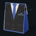 Caja Para Regalos Nombre Personalizado Funny Business Suit Tie Gift<br><div class="desc">Personalizado Nombre Personalizado Texto Elegante Traje de Negocios con Cuadros Regalos de Cuello Diseño MIGNED - Añadir su nombre / texto con herramienta de personalización ! Elija fuente / tamaño / color! Buena suerte - Estar contentos :)</div>
