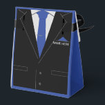 Caja Para Regalos Nombre Personalizado Funny Business Suit Tie Gift<br><div class="desc">Personalizado Nombre Personalizado Texto Elegante Traje de Negocios con Cuadros Regalos de Cuello Diseño MIGNED - Añadir su nombre / texto con herramienta de personalización ! Elija fuente / tamaño / color! Buena suerte - Estar contentos :)</div>