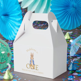 Caja Para Regalos Nombre personalizado Peter 1er cumpleaños Gracias