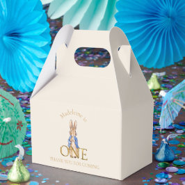 Caja Para Regalos Nombre personalizado Peter 1er cumpleaños Gracias