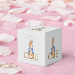 Caja Para Regalos Nombre personalizado Peter 1er cumpleaños Gracias