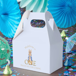 Caja Para Regalos Nombre personalizado Peter 1er cumpleaños Gracias