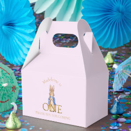 Caja Para Regalos Nombre personalizado Peter 1er cumpleaños Gracias