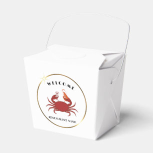 Caja Para Regalos nombre simple del logotipo del restaurante de mari