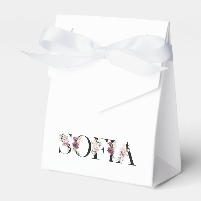 Caja Para Regalos Nombre Sofía. (Front Side)