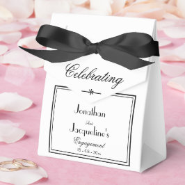 Caja Para Regalos Nombres personalizados de partes de compromiso Ele
