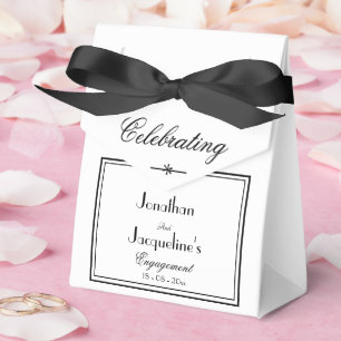 Caja Para Regalos Nombres personalizados de partes de compromiso Ele