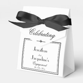 Caja Para Regalos Nombres personalizados de partes de compromiso Ele