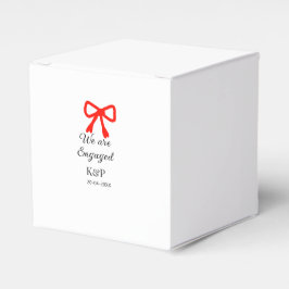 Caja Para Regalos Nos comprometemos a añadir nombre letra arco rojo 