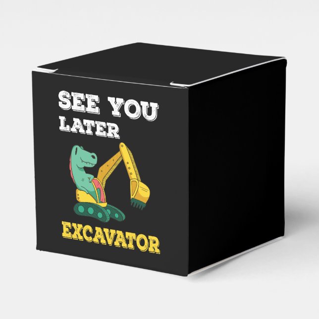 Caja Para Regalos Nos vemos después Excavator I - Niños pequeños (Costado Anverso)