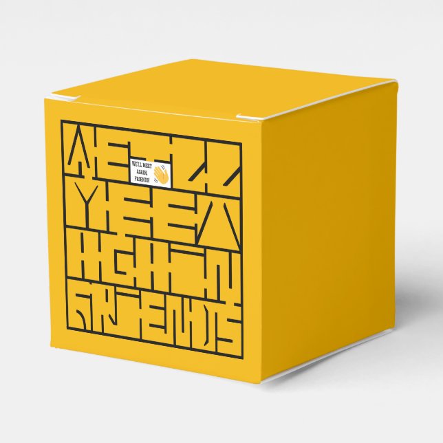 Caja Para Regalos Nos volveremos a reunir, amigos (Costado Anverso)