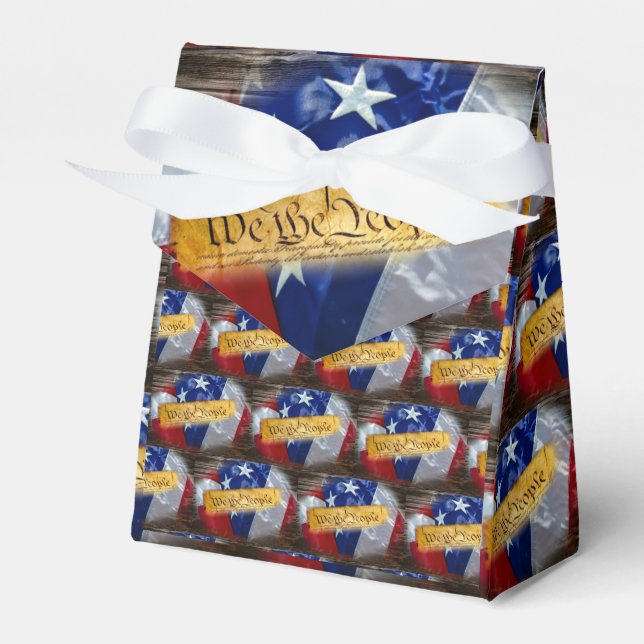 Caja Para Regalos Nosotros, la bandera estadounidense del pueblo (Front Side)