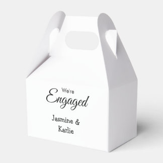 Caja Para Regalos Nosotros somos pareja comprometida nombre romántic