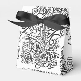 CAJA PARA REGALOS NOTAS MUSICALES