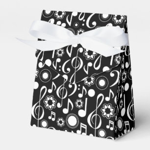 Caja Para Regalos Notas y Clefs de la música