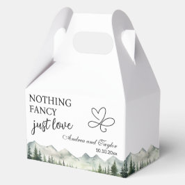 Caja Para Regalos Nothing Fancy Just Love Elegant Wedding