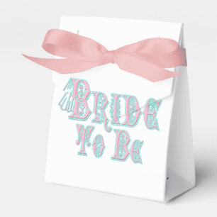 Caja Para Regalos Novia a estar con velo, rosa y Verde azulado
