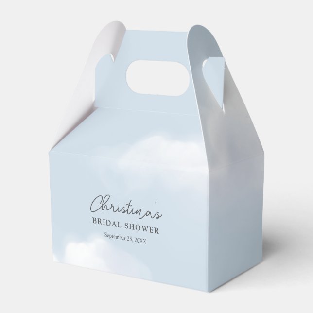 Caja Para Regalos Nube 9 Desayuno para la Novia Azul (Front Side)