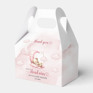 Caja Para Regalos Nube de oso de peluche nueve chicas rosados