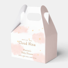 Caja Para Regalos Nube Rosa Cute Nueve Niña Ducha Bebé