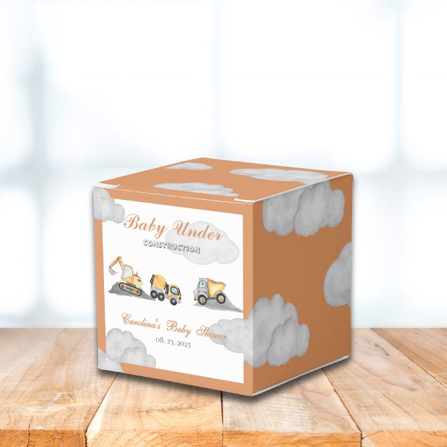 Caja Para Regalos Nubes beben en construcción, ducha de bebé (Subido por el creador)