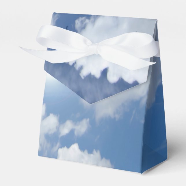 Caja Para Regalos Nubes del cielo azul + tus ideas (Front Side)