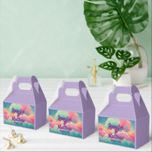 Caja Para Regalos Nubes Divertidas de Algodón de Azúcar Pastel