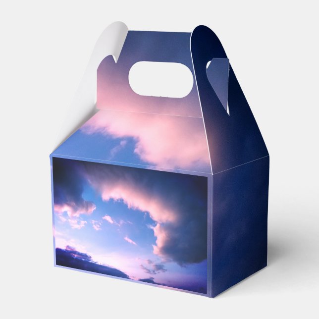 Caja Para Regalos Nubes rosadas (Front Side)