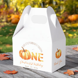 Caja Para Regalos Nuestra pequeña calabaza cae primera acuarela de c