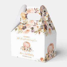 Caja Para Regalos Nuestra pequeña calabaza dulce cumpleaños floral r