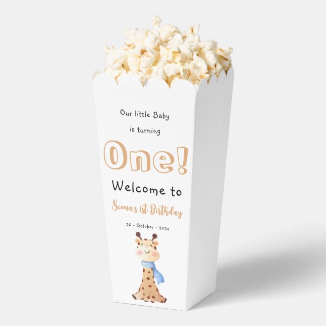 Caja Para Regalos Nuestro bebé cumple un lindo cumpleaños (apareció)