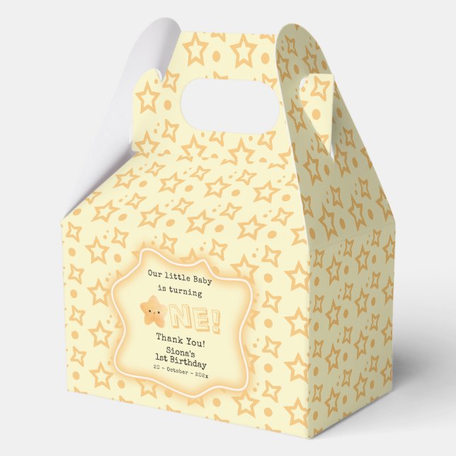 Caja Para Regalos Nuestro bebé cumple un lindo cumpleaños (Anverso)