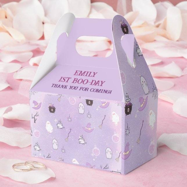 Caja Para Regalos Nuestro pequeño Boo Halloween 1er cumpleaños (Boda)