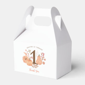 Caja Para Regalos Nuestro pequeño calabaza cae primer cumpleaños