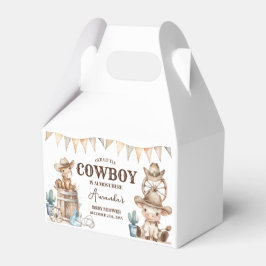 Caja Para Regalos Nuestro pequeño Cowboy Wild West Baby Shower