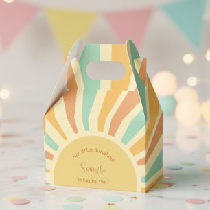 Caja Para Regalos nuestro pequeño sol gran sol con los rayos cumplea