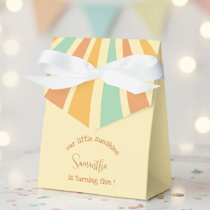 Caja Para Regalos nuestro pequeño sol gran sol con los rayos cumplea
