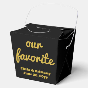 Caja Para Regalos Nuestro postre favorito de bienvenida de boda para