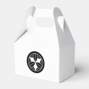 Caja Para Regalos Nueve hojas de bambú en círculo