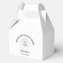 Caja Para Regalos Nueve Sexo Neutral Baby Shower Teddy Bear