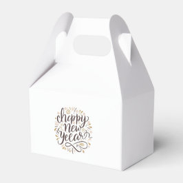 Caja Para Regalos NUEVO AÑO NUEVO COMIENZO, Feliz Año Nuevo
