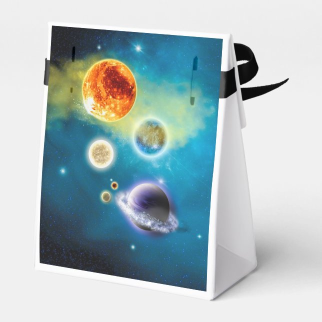 Caja Para Regalos Nuevo sistema solar (Reverso)