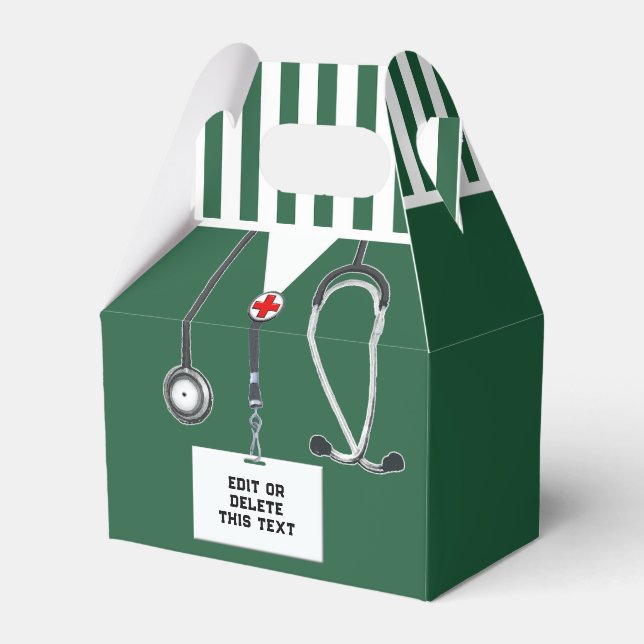 Caja Para Regalos Nursing School Graduation Favor Box (Front Side)