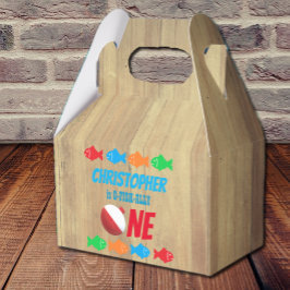 Caja Para Regalos O-Fish-Ally Un pescador Primer cumpleaños