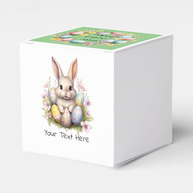 Caja Para Regalos Obra de Easter Bunny & Easter Eggys (Costado Anverso)